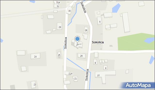 Sokolica, Sokolica, 27, mapa Sokolica