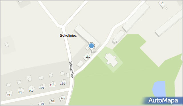 Sokoliniec, Sokoliniec, 13/3, mapa Sokoliniec