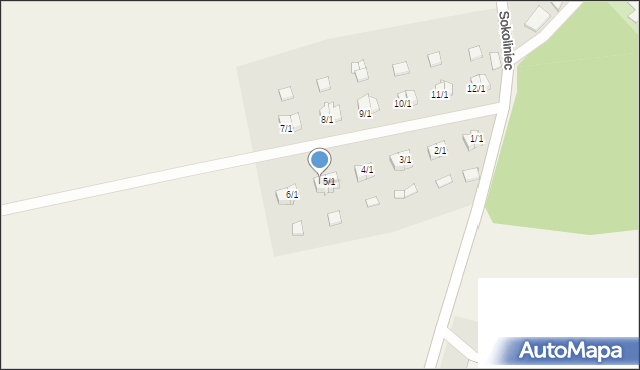 Sokoliniec, Sokoliniec, 5/2, mapa Sokoliniec