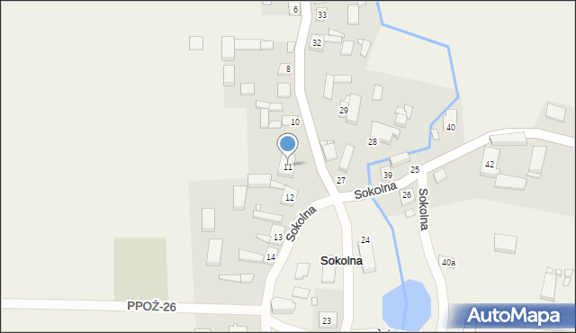 Sokolna, Sokolna, 11, mapa Sokolna