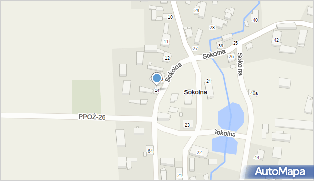 Sokolna, Sokolna, 14, mapa Sokolna