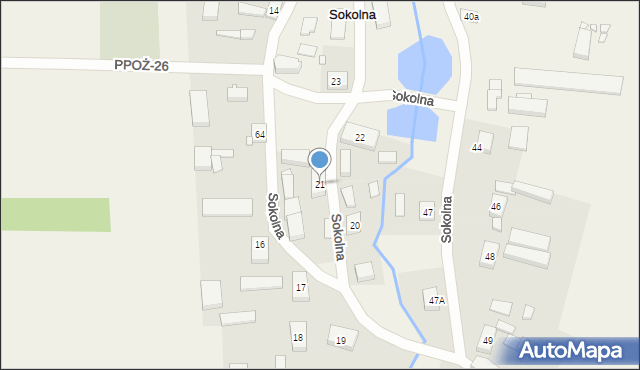 Sokolna, Sokolna, 21, mapa Sokolna