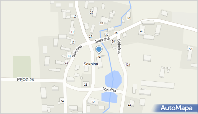 Sokolna, Sokolna, 24, mapa Sokolna