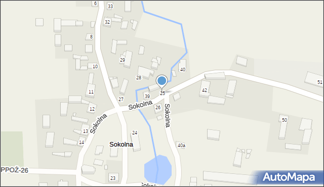 Sokolna, Sokolna, 25, mapa Sokolna