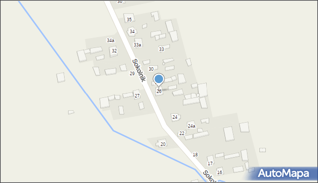 Sokolnik, Sokolnik, 26, mapa Sokolnik