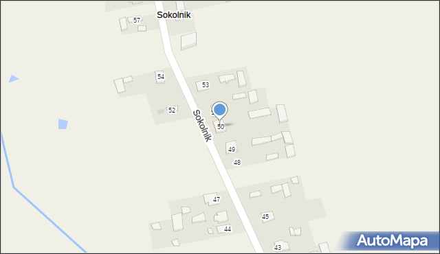 Sokolnik, Sokolnik, 50, mapa Sokolnik