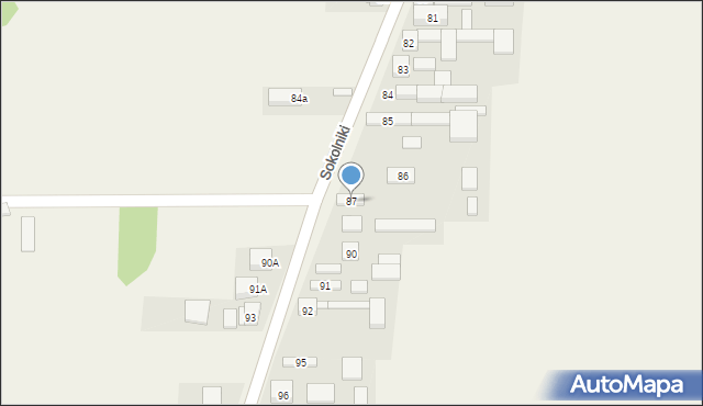 Sokolniki, Sokolniki, 87, mapa Sokolniki