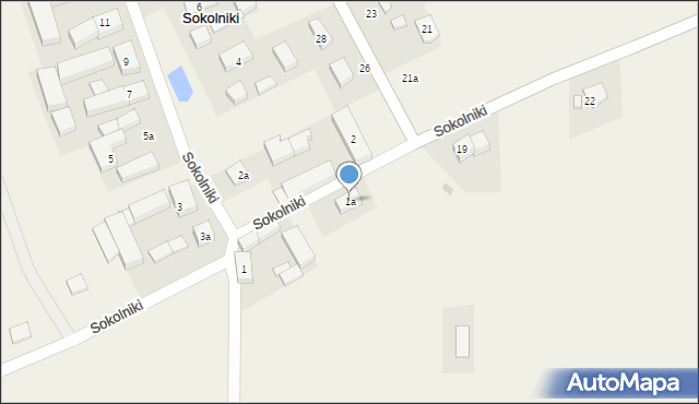 Sokolniki, Sokolniki, 1a, mapa Sokolniki