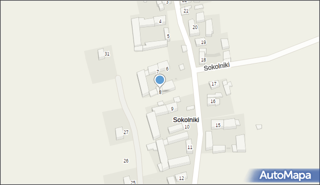 Sokolniki, Sokolniki, 8, mapa Sokolniki