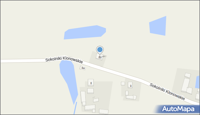 Sokolniki Klonowskie, Sokolniki Klonowskie, 8b, mapa Sokolniki Klonowskie