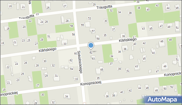 Sokolniki-Las, Sokolnickiego Gabriela, 61, mapa Sokolniki-Las