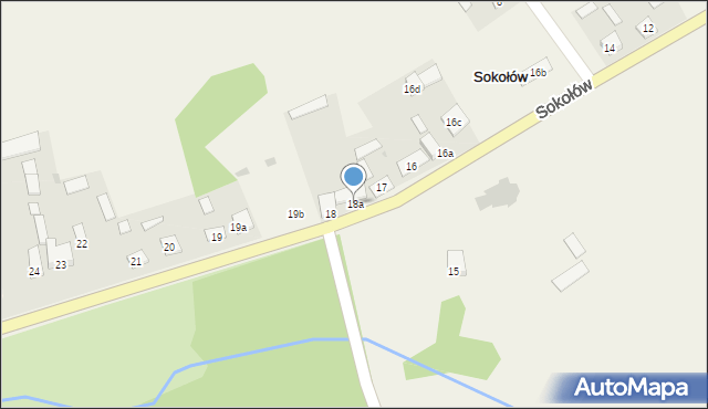 Sokołów, Sokołów, 18a, mapa Sokołów