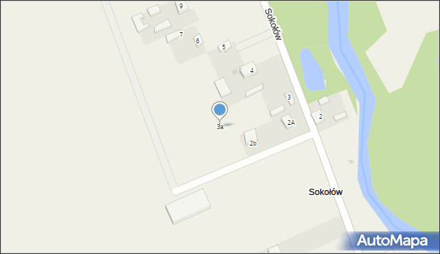 Sokołów, Sokołów, 3a, mapa Sokołów