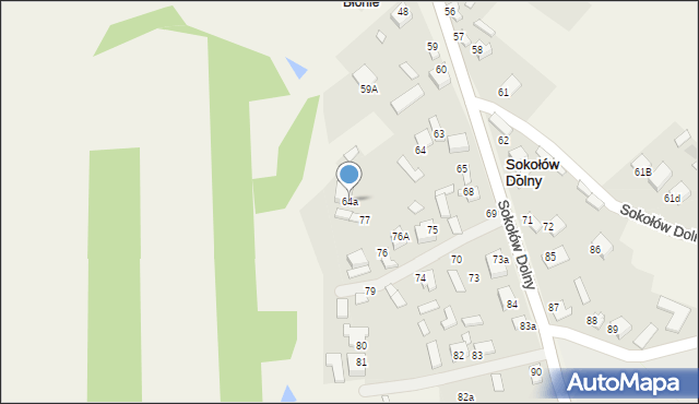 Sokołów Dolny, Sokołów Dolny, 77a, mapa Sokołów Dolny