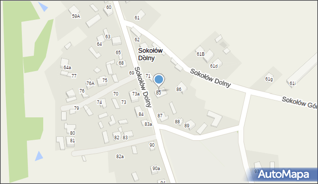 Sokołów Dolny, Sokołów Dolny, 85, mapa Sokołów Dolny