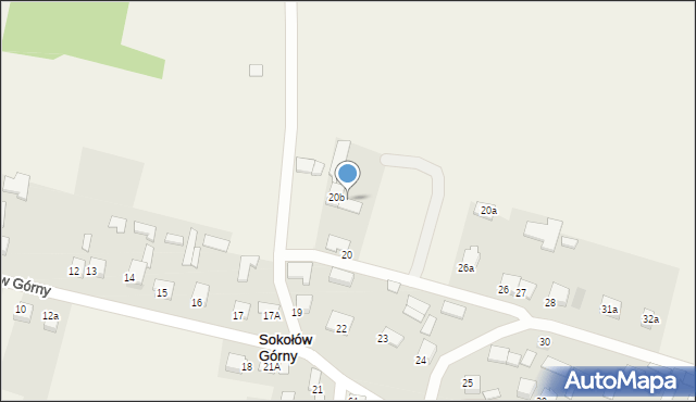 Sokołów Górny, Sokołów Górny, 20c, mapa Sokołów Górny