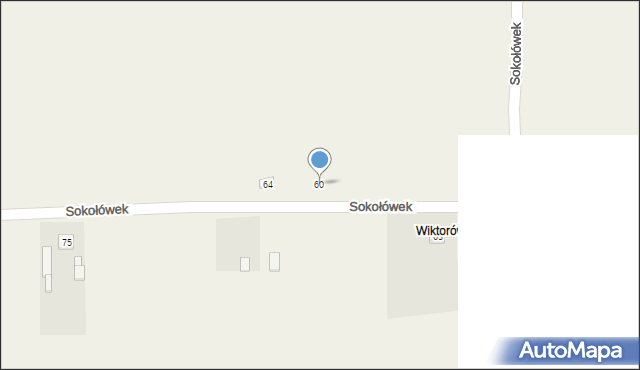 Sokołówek, Sokołówek, 60, mapa Sokołówek