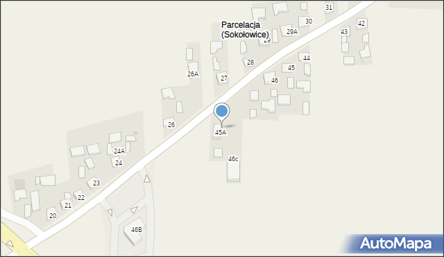 Sokołowice, Sokołowice, 46A, mapa Sokołowice