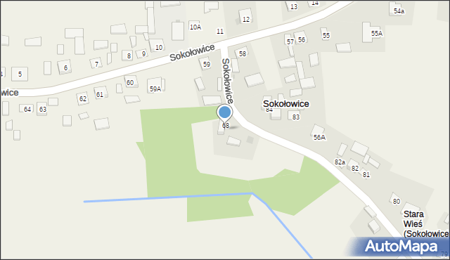 Sokołowice, Sokołowice, 69, mapa Sokołowice