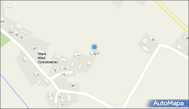 Sokołowice, Sokołowice, 76, mapa Sokołowice