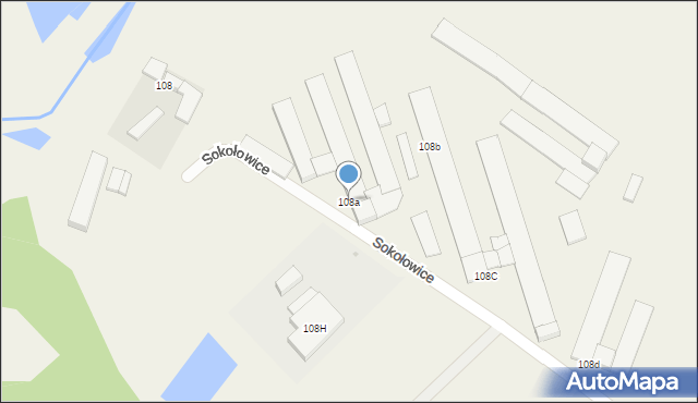 Sokołowice, Sokołowice, 108a, mapa Sokołowice