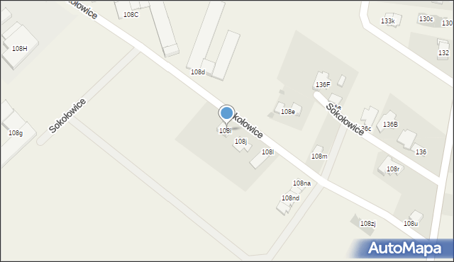 Sokołowice, Sokołowice, 108i, mapa Sokołowice