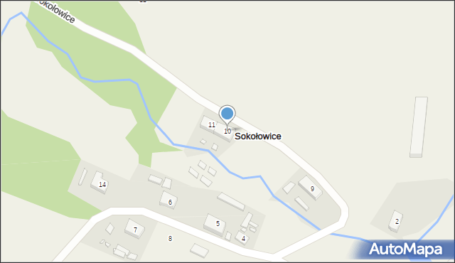 Sokołowice, Sokołowice, 10, mapa Sokołowice