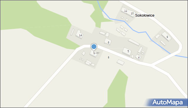 Sokołowice, Sokołowice, 7, mapa Sokołowice