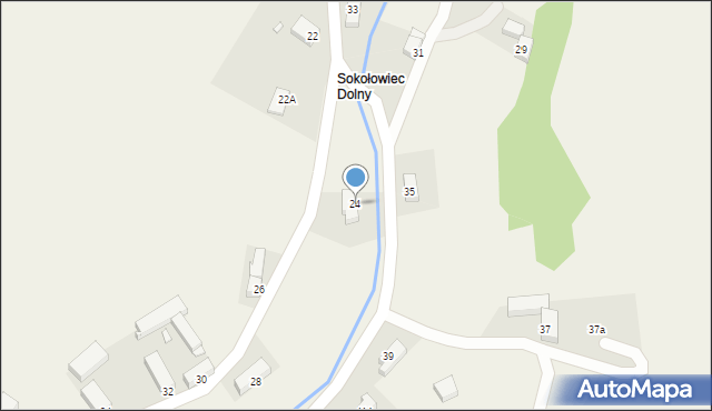 Sokołowiec, Sokołowiec, 24, mapa Sokołowiec