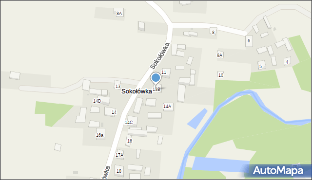 Sokołówka, Sokołówka, 13B, mapa Sokołówka