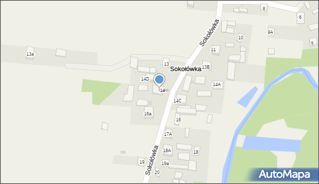 Sokołówka, Sokołówka, 14b, mapa Sokołówka