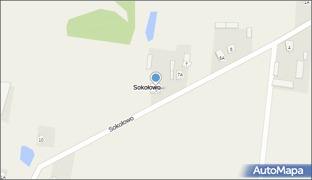 Sokołowo, Sokołowo, 8, mapa Sokołowo