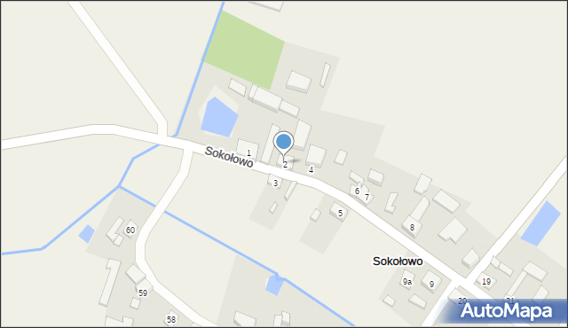 Sokołowo, Sokołowo, 2, mapa Sokołowo