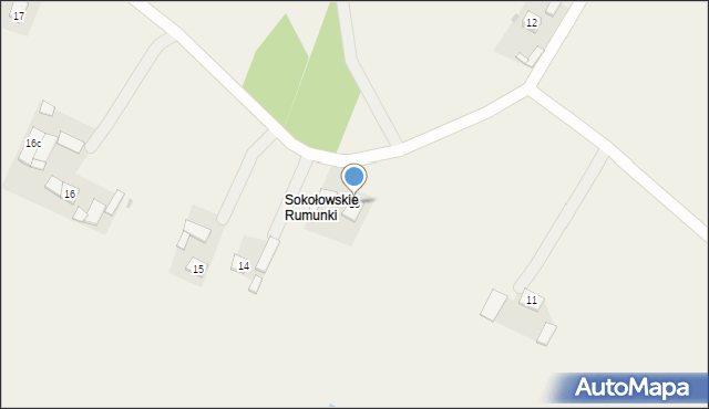 Sokołowskie Rumunki, Sokołowskie Rumunki, 13, mapa Sokołowskie Rumunki