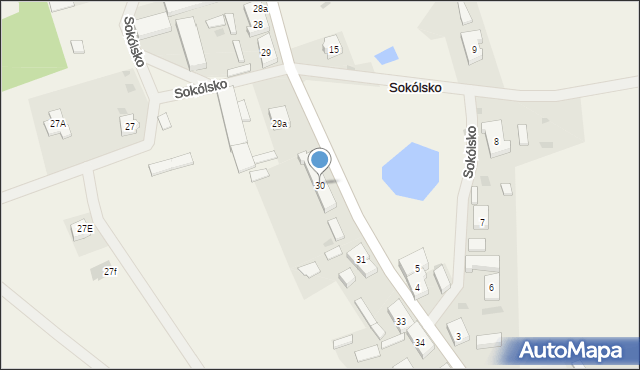 Sokólsko, Sokólsko, 30, mapa Sokólsko