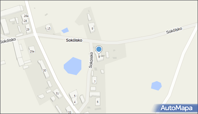 Sokólsko, Sokólsko, 8, mapa Sokólsko