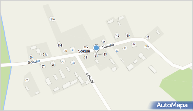 Sokule, Sokule, 34, mapa Sokule