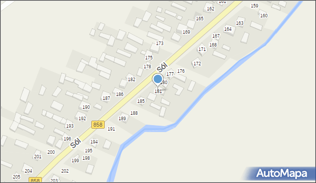 Sól, Sól, 181, mapa Sól