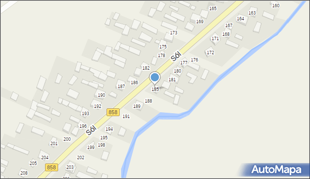 Sól, Sól, 185, mapa Sól