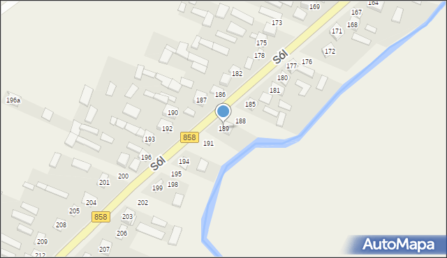 Sól, Sól, 189, mapa Sól