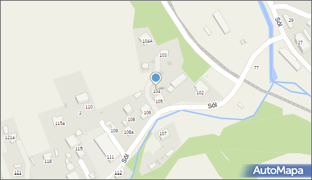 Sól, Sól, 104, mapa Sól