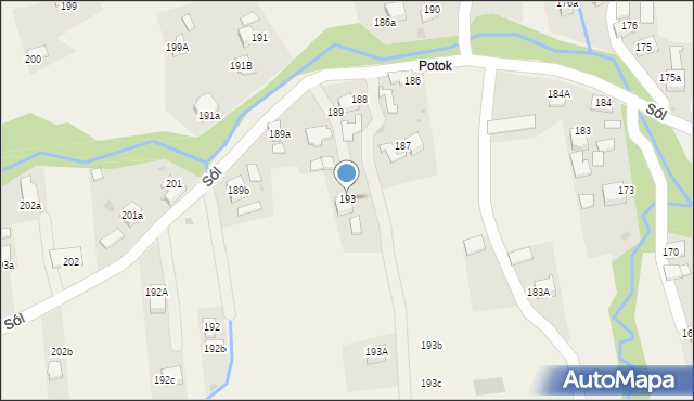 Sól, Sól, 193, mapa Sól