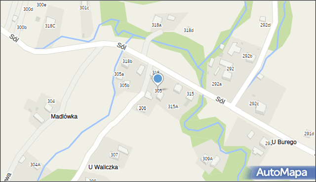 Sól, Sól, 305, mapa Sól