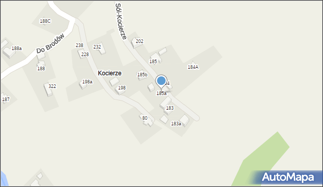 Sól-Kiczora, Sól-Kiczora, 185a, mapa Sól-Kiczora