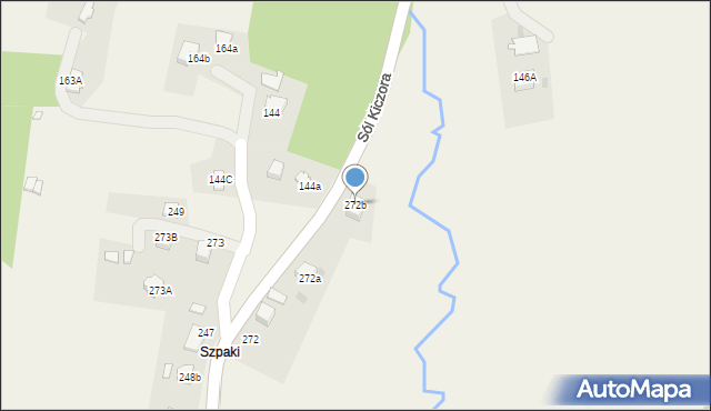 Sól-Kiczora, Sól-Kiczora, 272b, mapa Sól-Kiczora