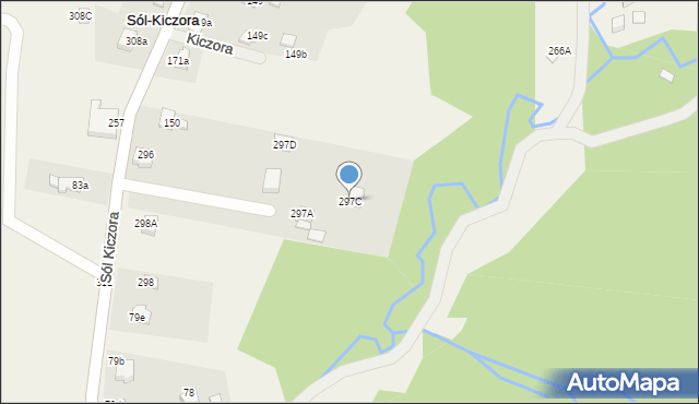 Sól-Kiczora, Sól-Kiczora, 297C, mapa Sól-Kiczora