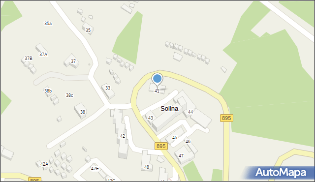 Solina, Solina, 41, mapa Solina