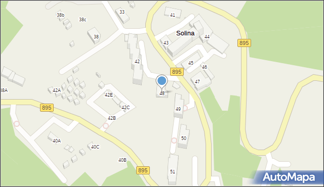 Solina, Solina, 48, mapa Solina