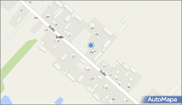 Sołki, Sołki, 13a, mapa Sołki