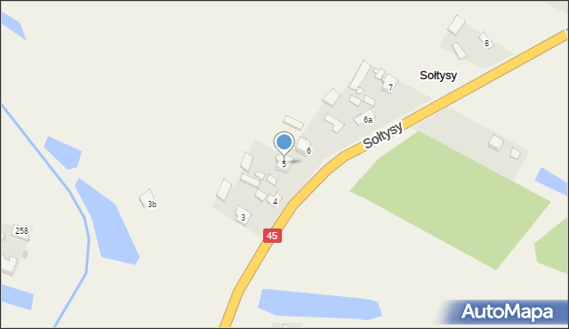 Sołtysy, Sołtysy, 5, mapa Sołtysy